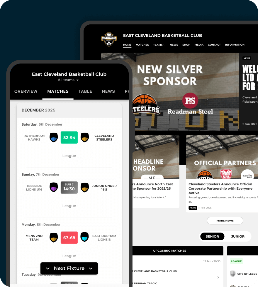 Club membership and registration features