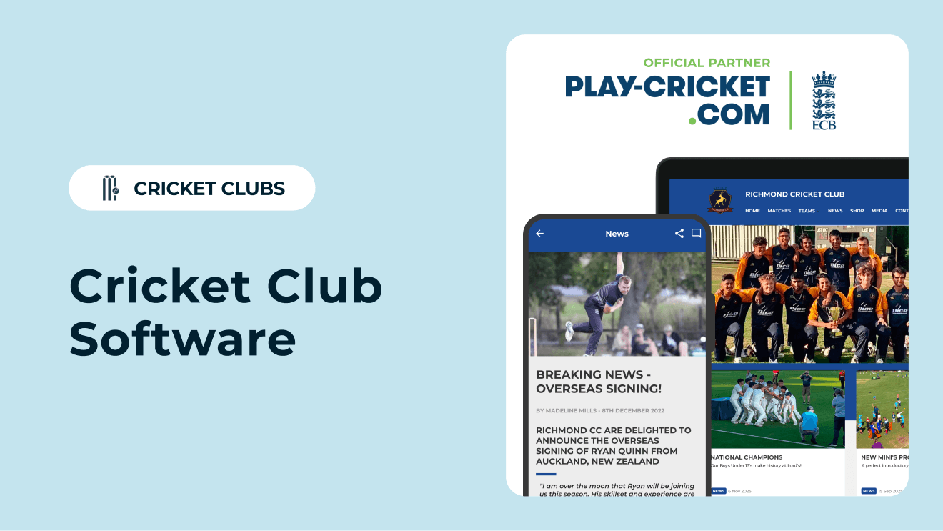 Cricket club software