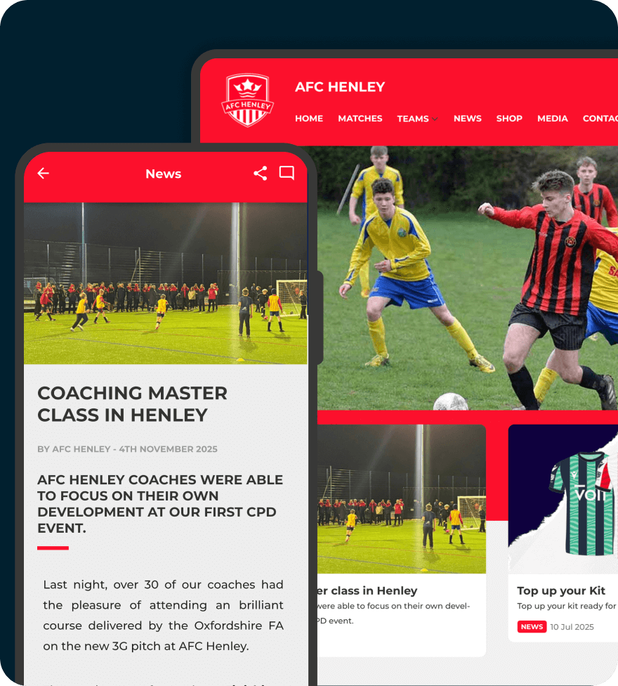 Club membership and registration features