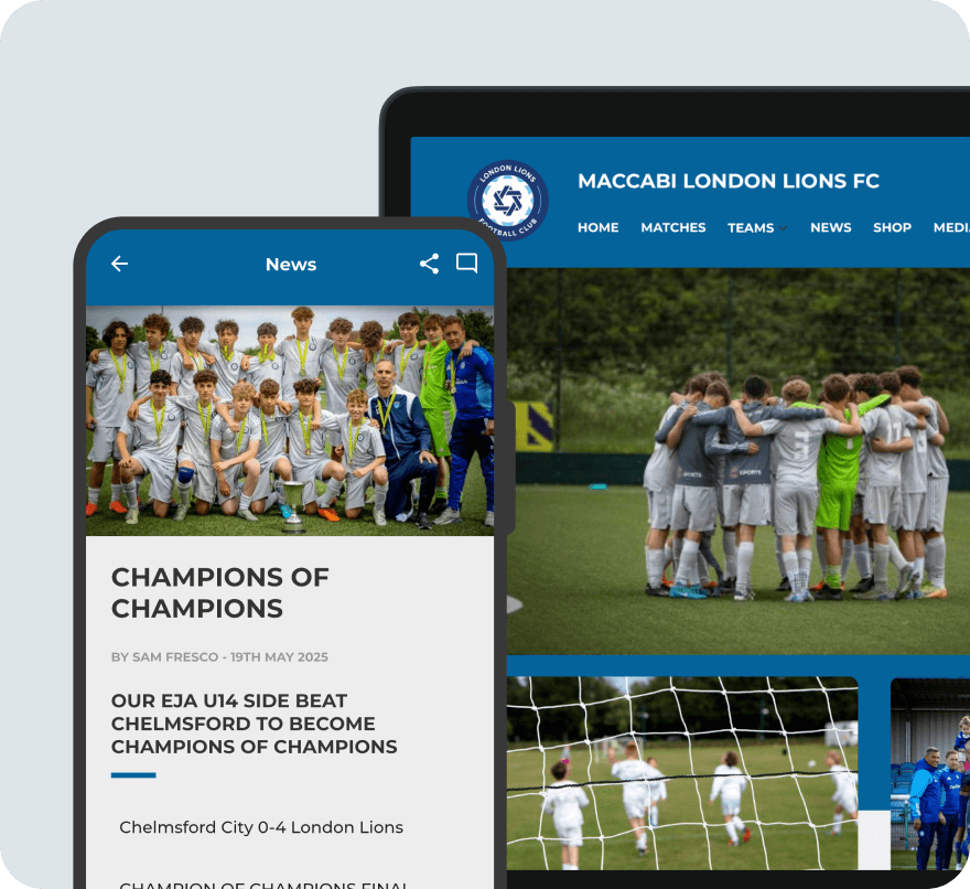 Pitchero platform showcase for football clubs
