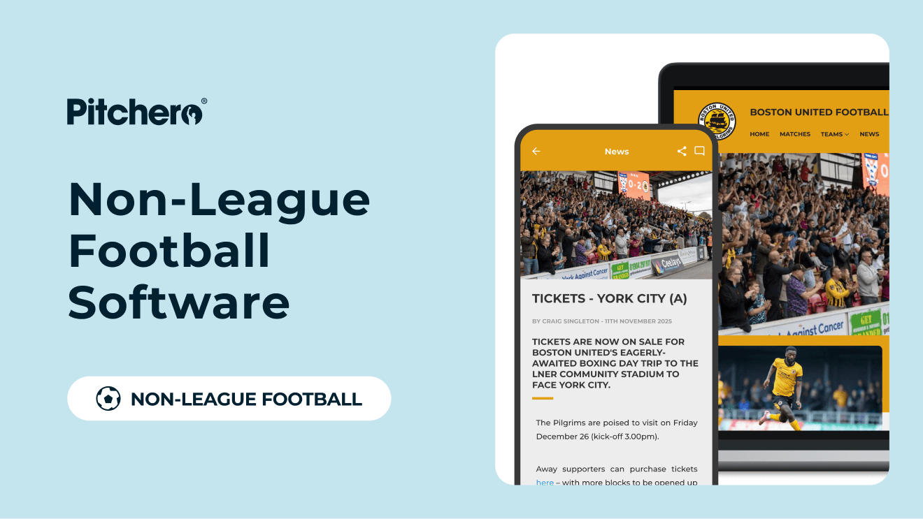 Pitchero football software