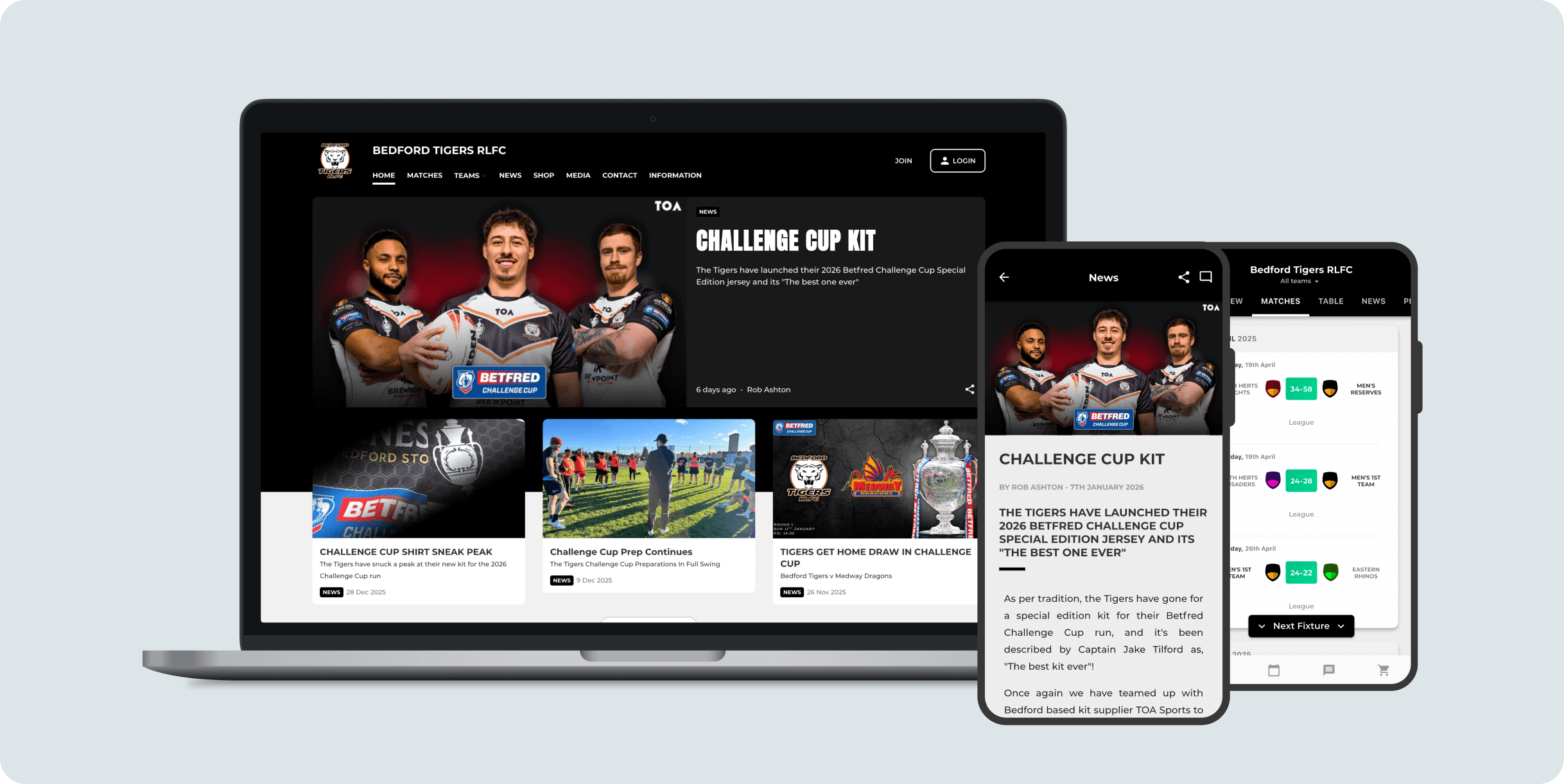 Pitchero platform showcase for rugby league clubs