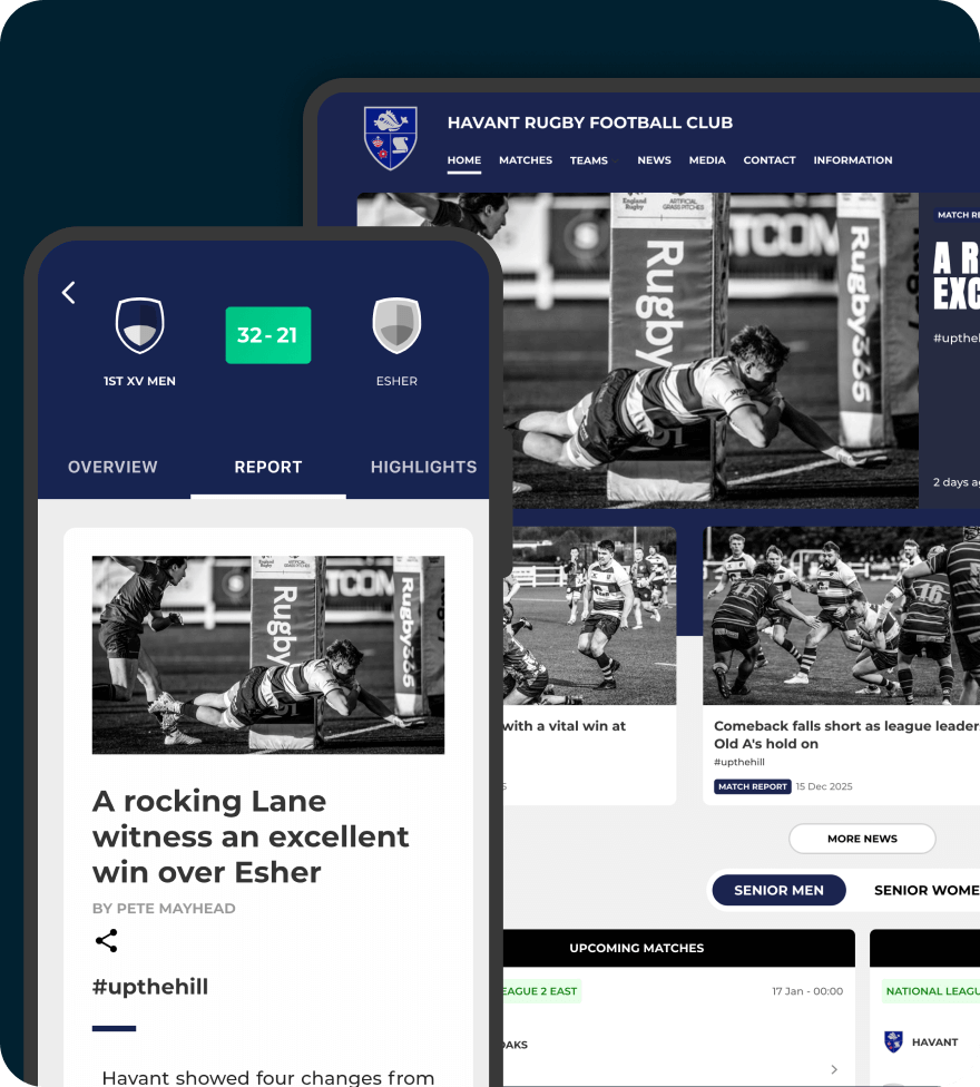 Club membership and registration features